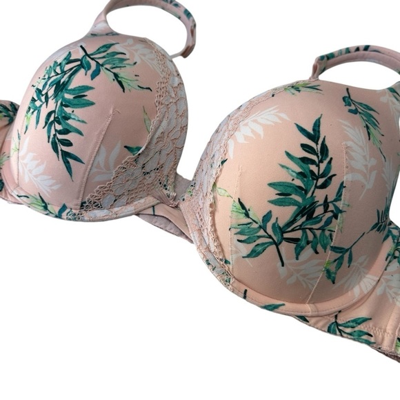 Cacique Boost Push-Up Plunge Palm Leaf Bra, 42C - Picture 4 of 9